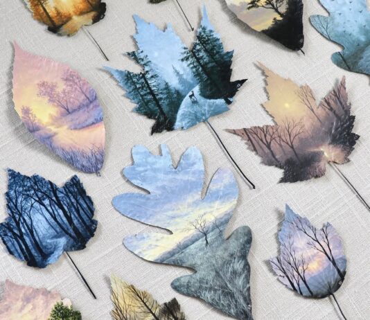 Katie Brooks is Transforming Dried Leaves Into Landscape Paintings