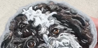Artist Creates Adorable Embroidered Pet Portrait Patches
