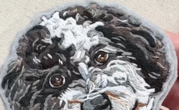 Artist Creates Adorable Embroidered Pet Portrait Patches
